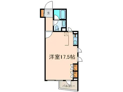 LE SILLAGE神宮前(ワンルーム/1階)の間取り写真