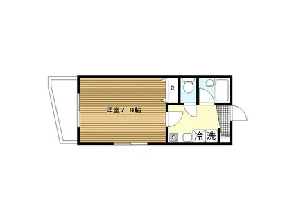 横浜元町ガーデン12(1K/3階)の間取り写真