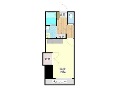 サンパティーク東郡元(ワンルーム/7階)の間取り写真