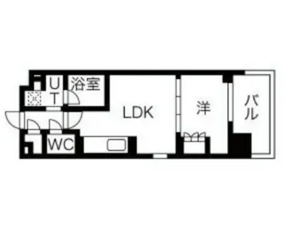 N Sパークレジデンス新宿御苑 エヌズパークレジデンス(1LDK/15階)の間取り写真