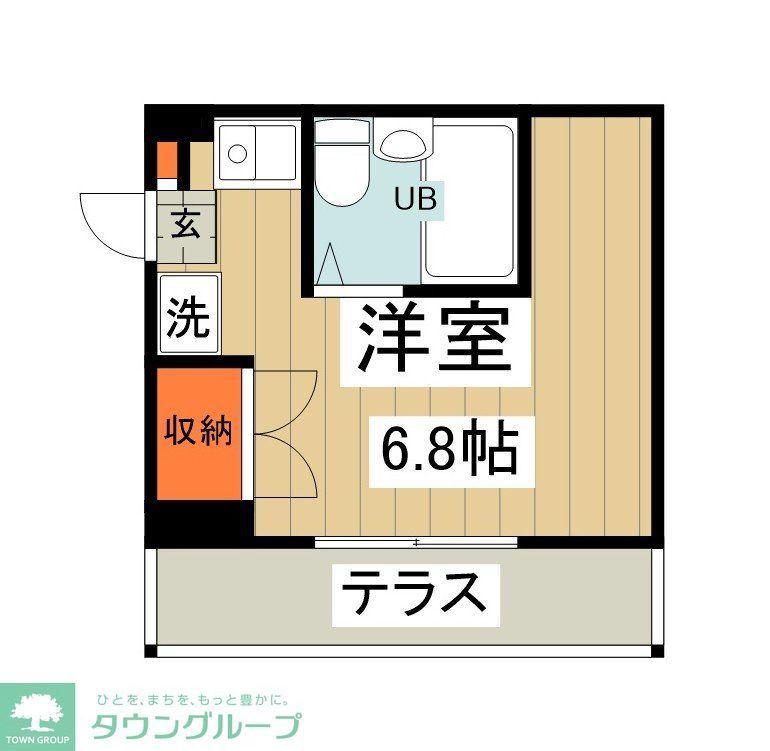 メゾンドサンベール(ワンルーム/1階)の間取り写真