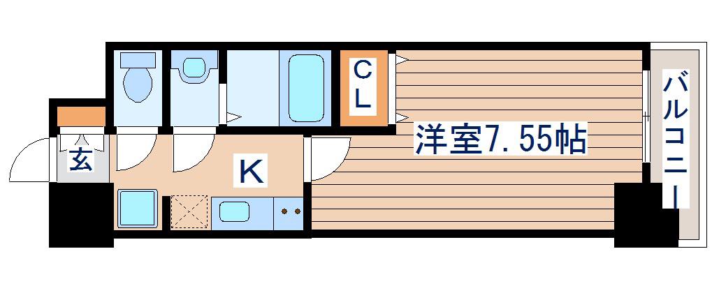 NASIC仙台東口(1K/10階)の間取り写真