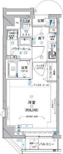 ARTESSIMO STELLA(1K/4階)の間取り写真