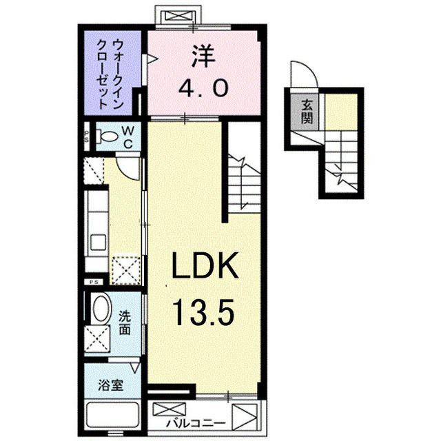 シーサイドビレッジA(1LDK/4階)の間取り写真