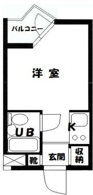 コート桜上水(ワンルーム/2階)の間取り写真