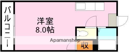 アビターレ新屋敷(ワンルーム/3階)の間取り写真