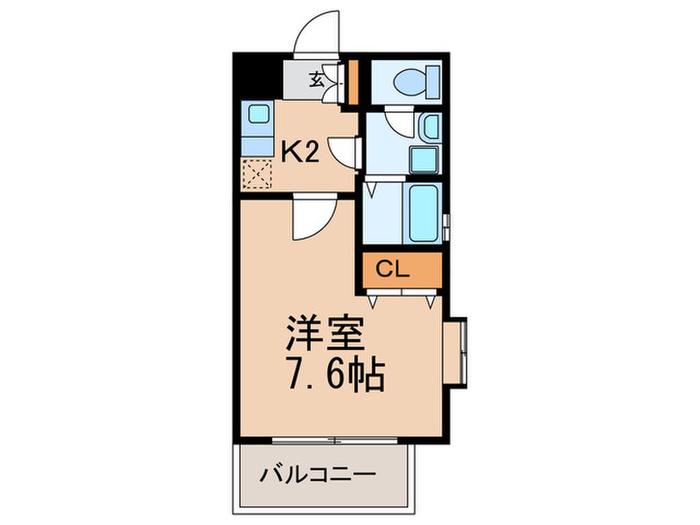 GRANDEUR住吉 弐番館(1K/11階)の間取り写真