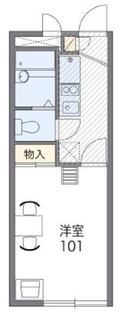 レオパレスHAYAKAWA(1K/1階)の間取り写真