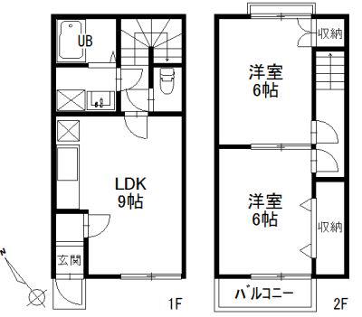 エスペランサ(2LDK/1階)の間取り写真