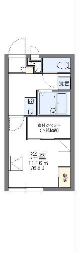 レオパレスフィオローナ(1K/2階)の間取り写真