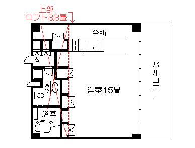E‐TERRACE(ワンルーム/9階)の間取り写真