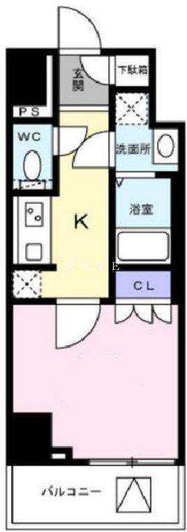 エムフラット秋葉原(1LDK/6階)の間取り写真