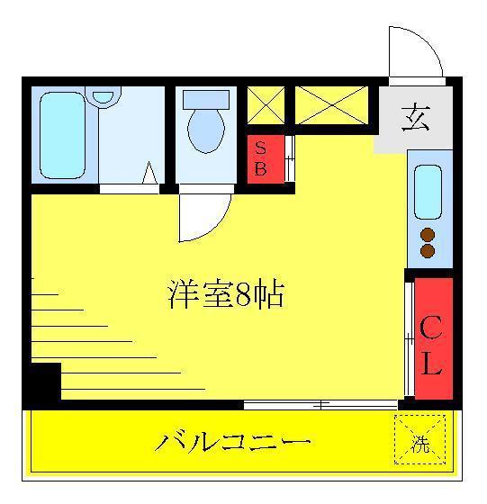 メゾンシルエラ(ワンルーム/3階)の間取り写真