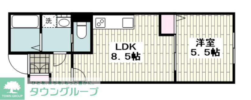リブマークス(1LDK/3階)の間取り写真