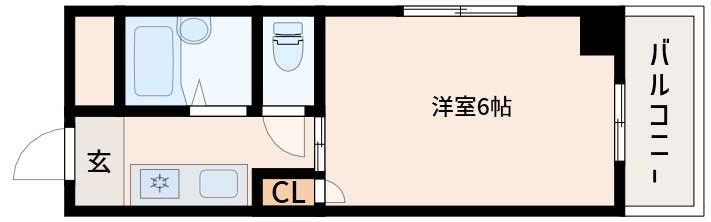 クレイン新大阪(1K/4階)の間取り写真