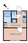 都営三田線 志村三丁目駅 徒歩7分 3階建 新築(1K/2階)の間取り写真
