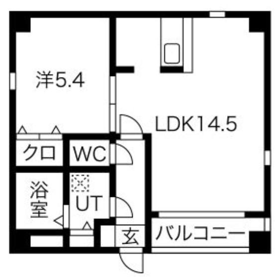 グランレーヴ大須観音(1LDK/3階)の間取り写真