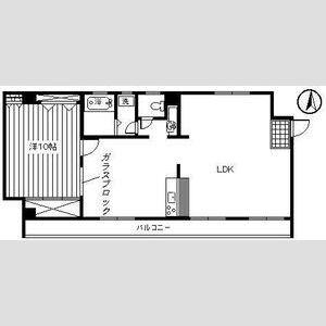 松屋町ラフォーレ高吉(1LDK/3階)の間取り写真