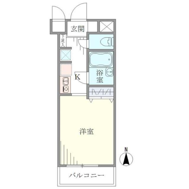 立花アスペンハウス(ワンルーム/9階)の間取り写真
