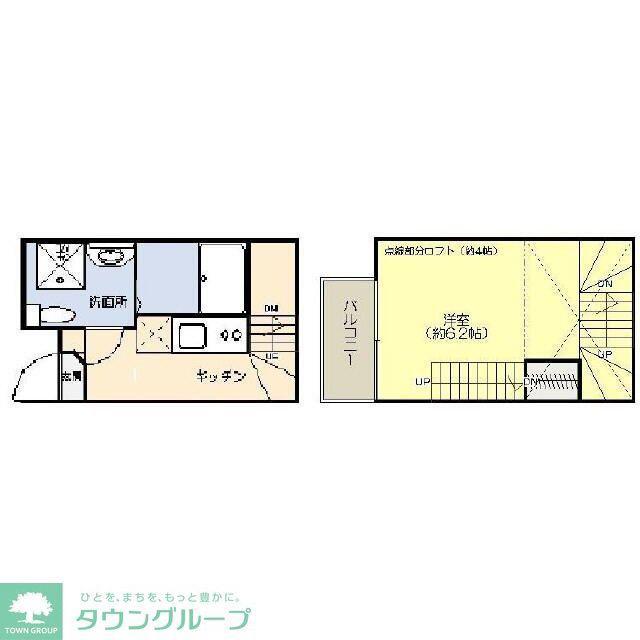 コンフォート110(ワンルーム/1階)の間取り写真