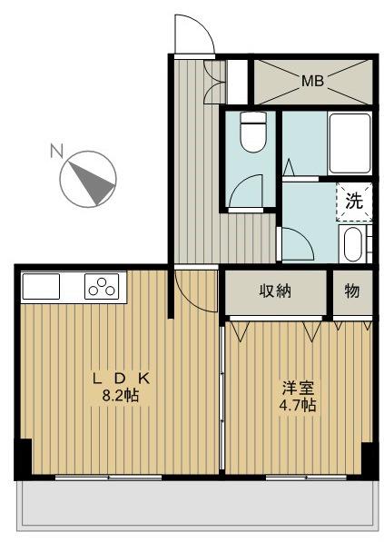 アルビーナ(1LDK/3階)の間取り写真