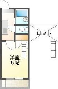 アーバニアフジ(1K/2階)の間取り写真