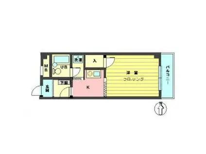 アンタレスA(1K/3階)の間取り写真