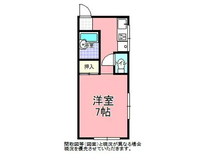 メゾン永田(ワンルーム/1階)の間取り写真