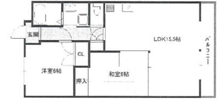 ヴィラ・プリマベーラ(2LDK/1階)の間取り写真