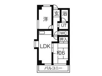 SHマンション名東(2LDK/2階)の間取り写真