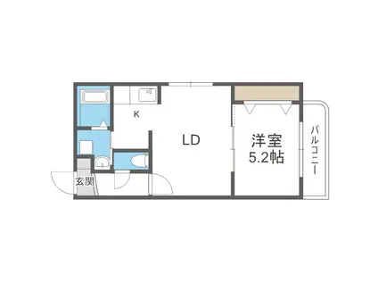 LIVE WELL6-5(1LDK/1階)の間取り写真