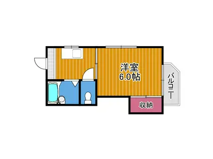 ロイヤルシャトー藤井寺I(1K/4階)の間取り写真