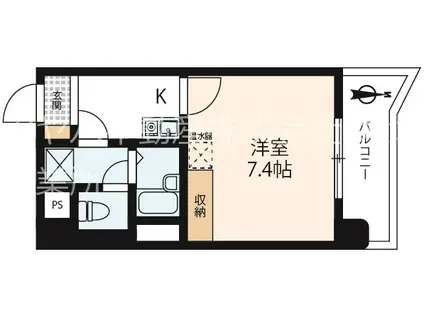 ドエルポートレート(1K/5階)の間取り写真