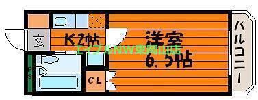 RENAXIA中納言(1K/1階)の間取り写真