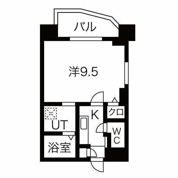 SPAZIO METALLO(1K/4階)の間取り写真