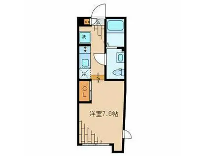 LAPIS本駒込(1K/1階)の間取り写真