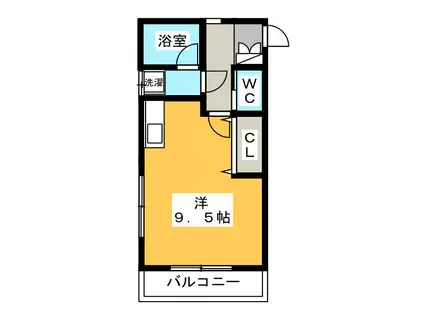 小島アパートN棟(ワンルーム/1階)の間取り写真