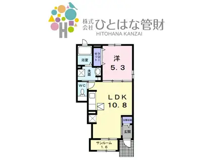 メゾンコリーナ(1LDK/1階)の間取り写真