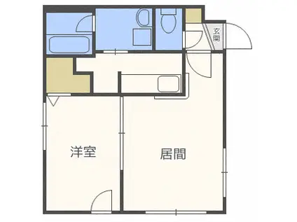 レモネード菊水(1LDK/2階)の間取り写真