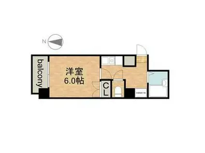 VIVIAN尾頭橋(1K/7階)の間取り写真