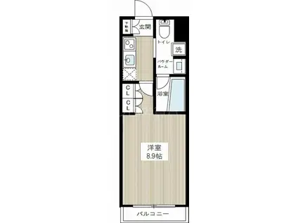 AXAS南蒲田ASYLCOURT(1K/3階)の間取り写真