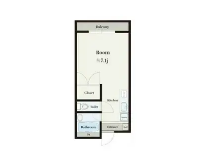 マ・メゾン(ワンルーム/3階)の間取り写真