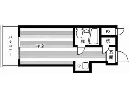 TOP・広尾(ワンルーム/4階)の間取り写真
