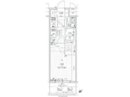 エスプレイスOSAKAベイシティ(1K/8階)の間取り写真
