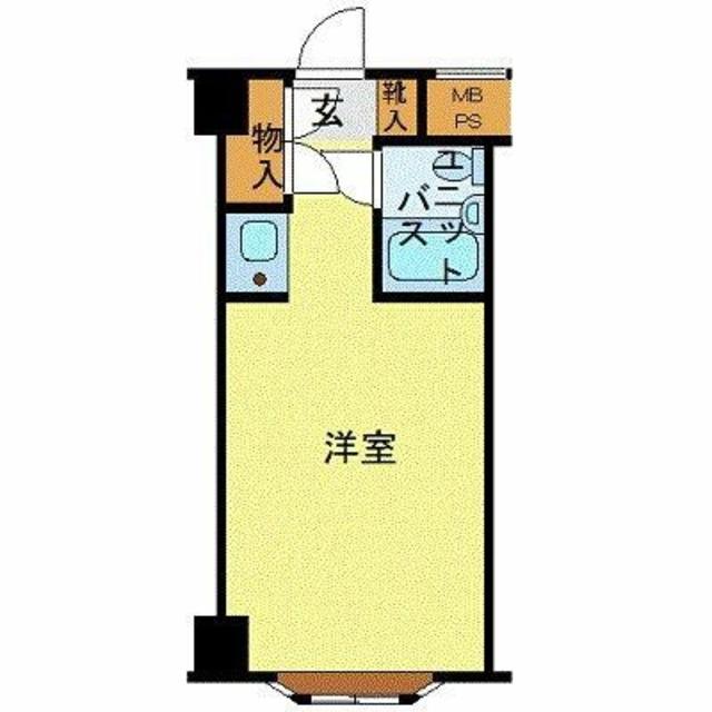 ハローレジデンス西葛西(ワンルーム/3階)の間取り写真