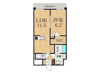 リーガパレス(1LDK/3階)の間取り写真