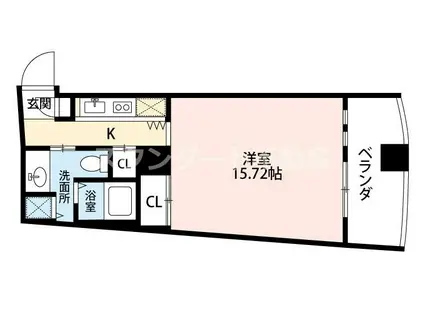 ザ タワー オオサカ レジデンス(ワンルーム/5階)の間取り写真