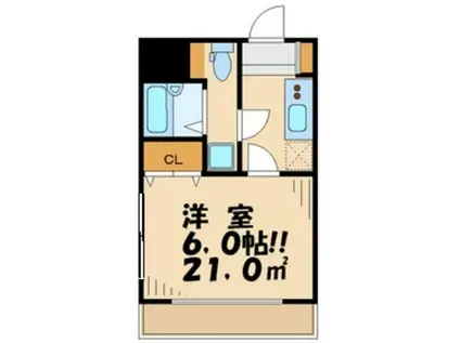 ガーラプレイス八幡山弐番館(ワンルーム/3階)の間取り写真