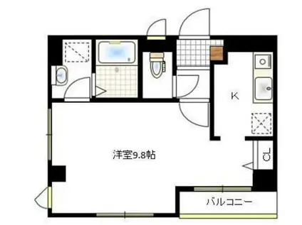 エディフィシオ横内(1K/6階)の間取り写真