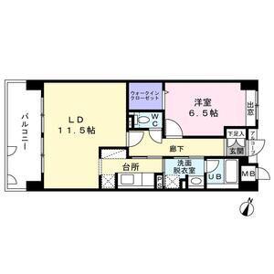 BE PLACE(1LDK/2階)の間取り写真